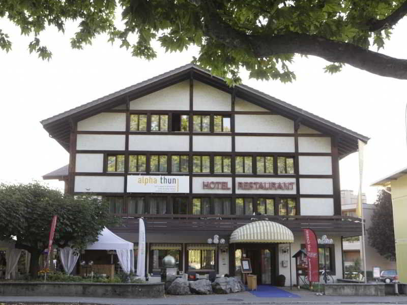 Hotel Alpha Thun Bagian luar foto