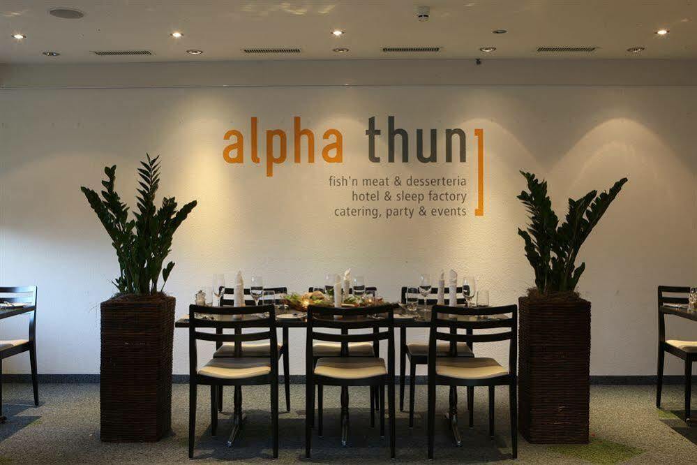 Hotel Alpha Thun Bagian luar foto